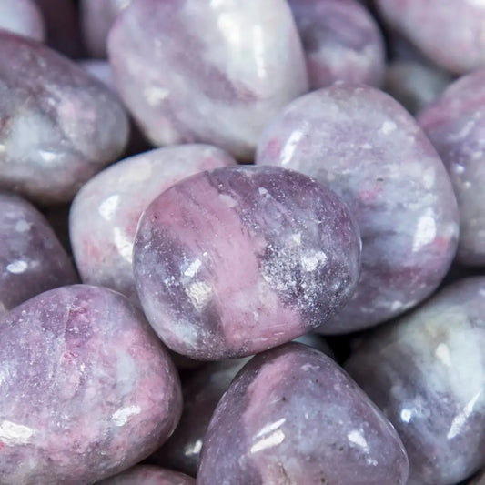 LEPIDOLITE WITH PINK TURMALINE ♡